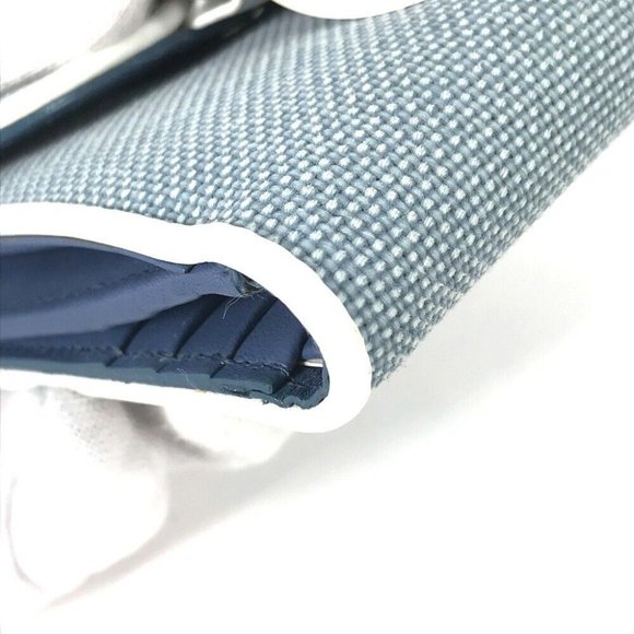 Dior Bicolor logo Double Snap Compact wallet Folded wallet Canvas/Leather blue - Picture 12 of 16